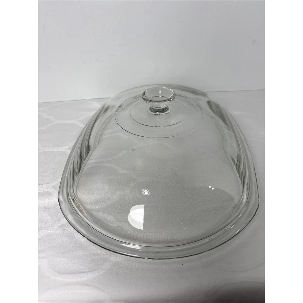 Original Rival Crock Pot Oval Glass Cover Lid Only  3860 3745 3755 3756 Chipped